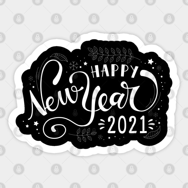 Happy New Year Sticker by Mako Design 